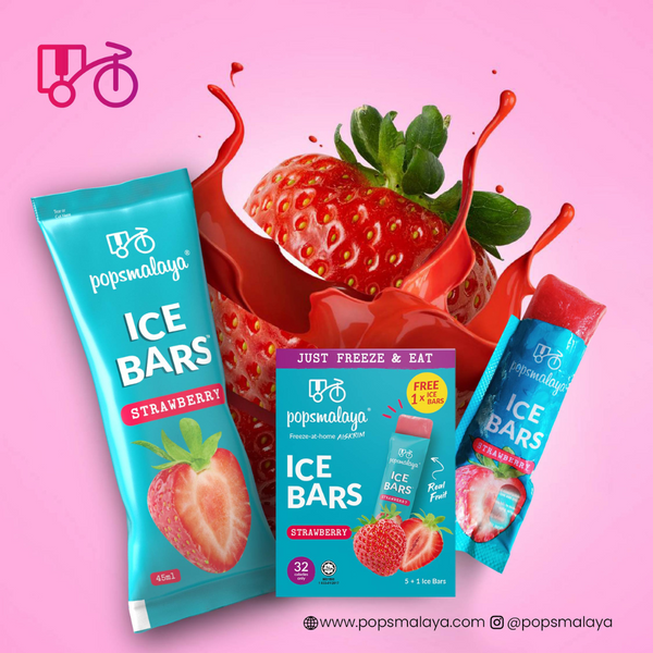Berrylicious Delight: Popsmalaya's Strawberry Ice Bars, a Burst of Sunshine in Every Bite!